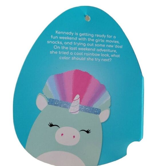 KellyToy Squishmallow 16" Squish Doo Kennedy the Mint Green Rainbow Unicorn - Picture 5 of 5